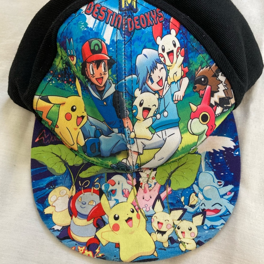 POKEMON Pikachu DESTINY DEOXYS Theme Baseball Hat Cap Adjustable SnapBack 2004